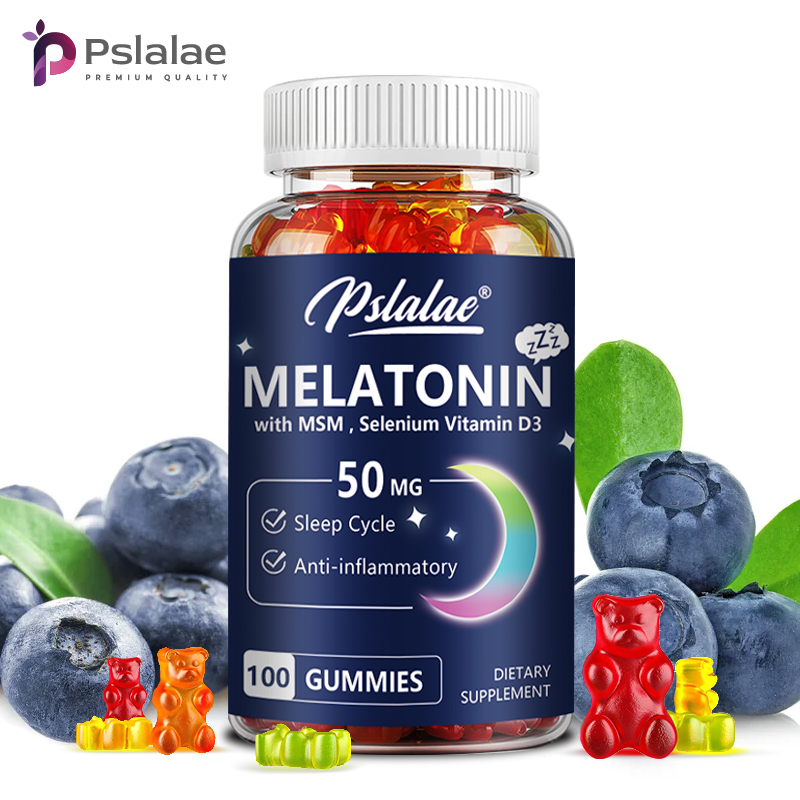 Melatonin Sleep Gummy - Melatonine Gummies 50 mg - Slaaphulpmiddel,