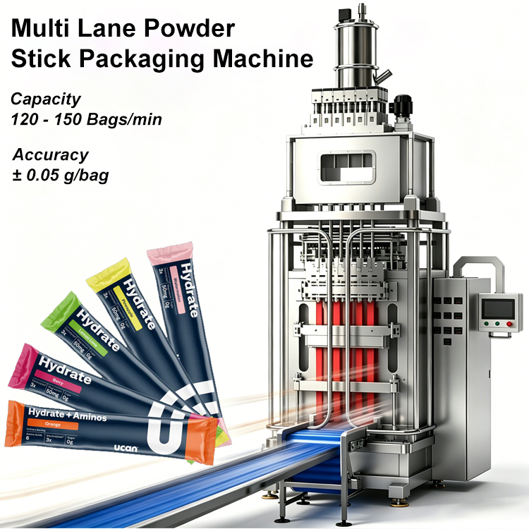 Electrolyte Powder Pack - Automatische 5g 10g energiedrankpoeder verpakkingsmachine voor