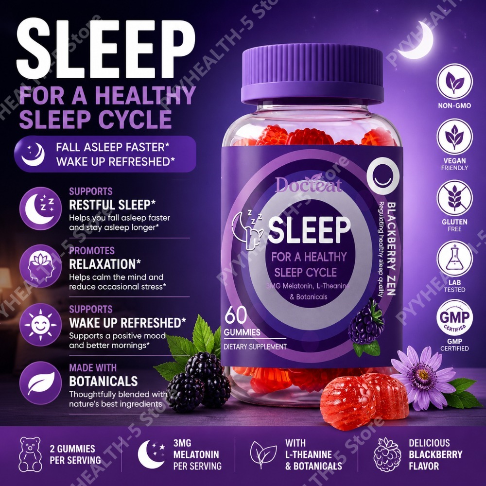 Melatonin Sleep Gummy - Docteat Slaap Gummies 3mg Melatonine met