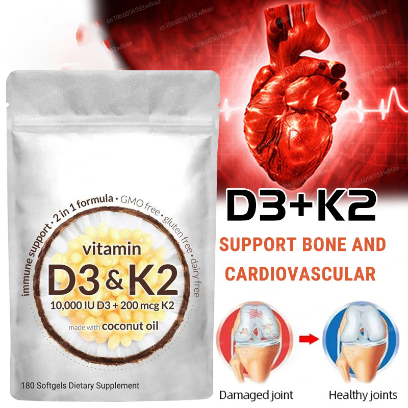 Vitamin D3 K2 Drop - 2-in-1 Vitamine D3 K2 Maagdelijke Kokosolie