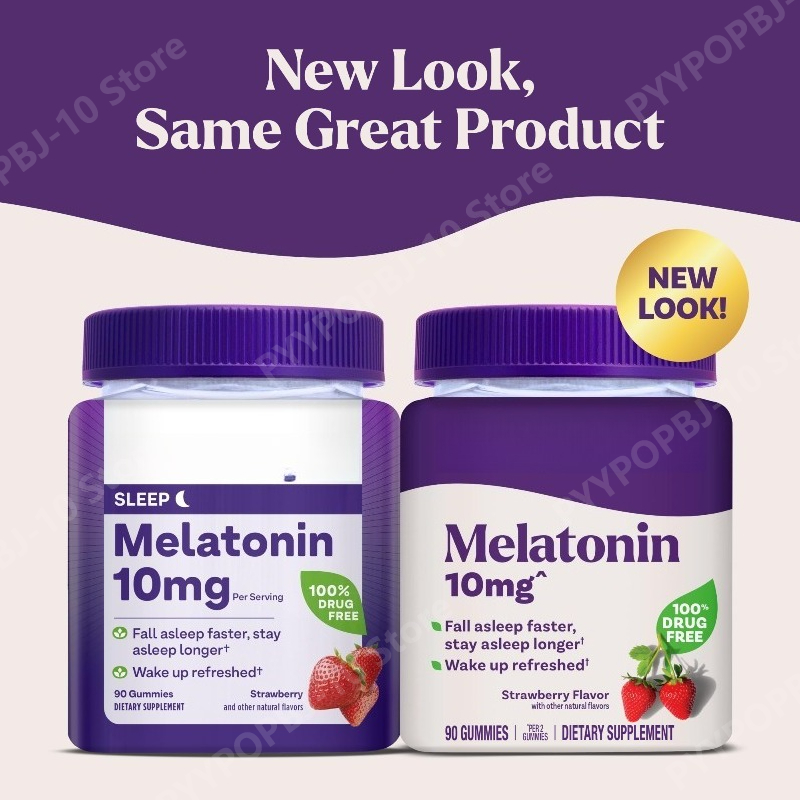 Melatonin Sleep Gummy - Melatonine Gummies 10 mg Slaapondersteuning voor