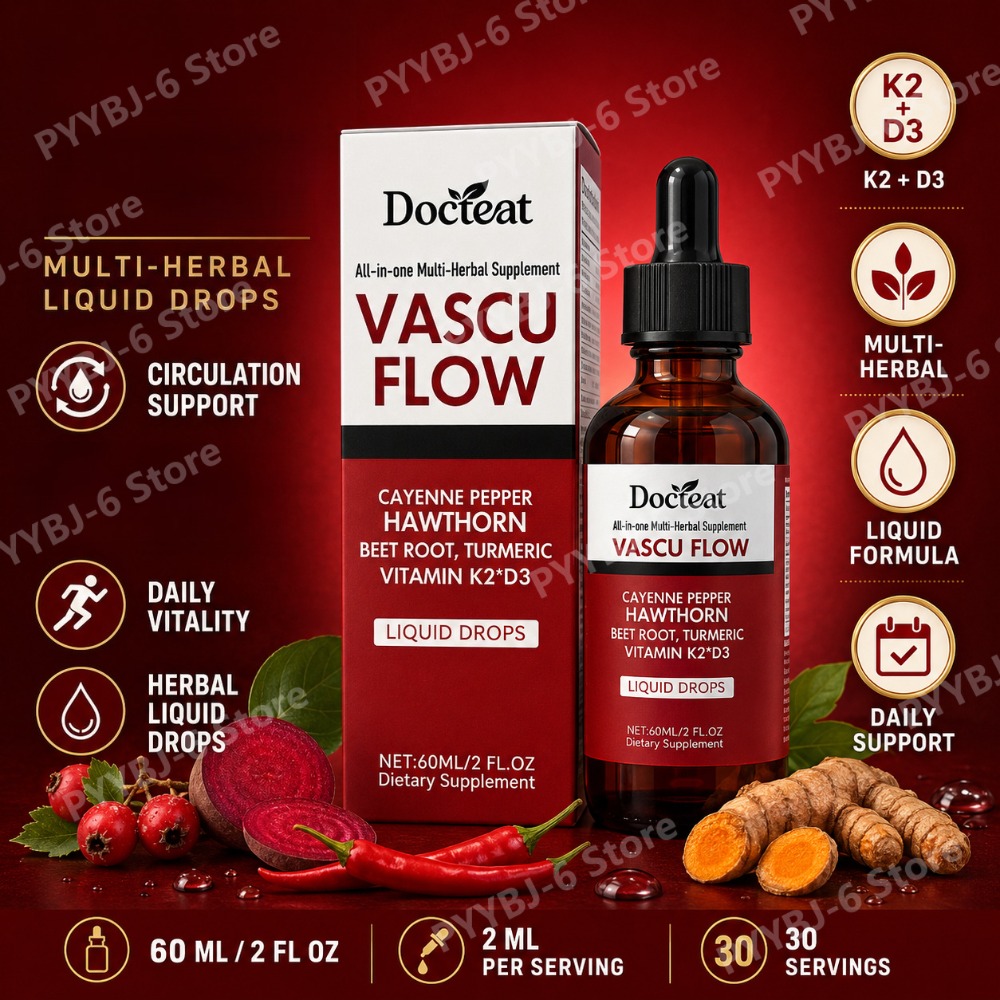 Vitamin D3 K2 Drop - Docteat Multi-Kruiden Vloeibare Druppels Meidoorn Cayenne