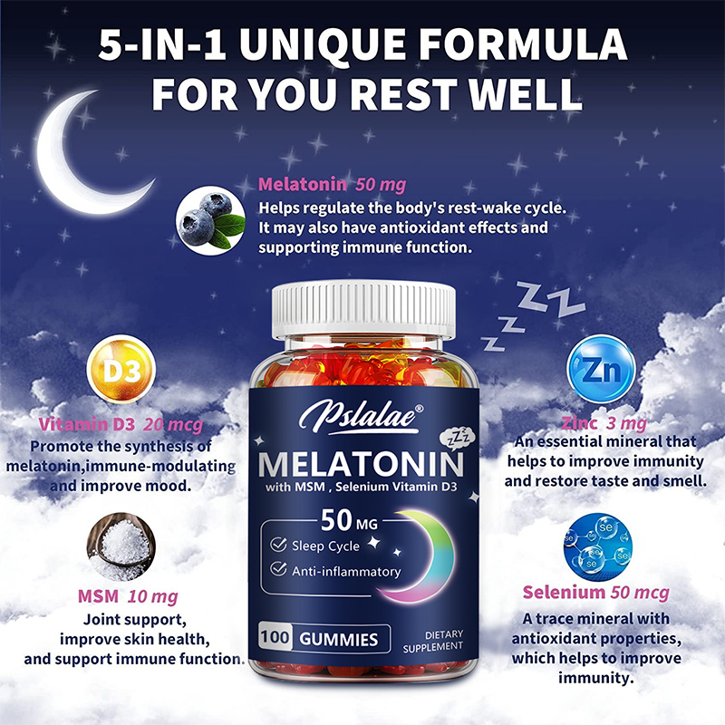 Melatonine Gummies 50 mg - Sla - Melatonin Sleep Gummy recensie en prijs
