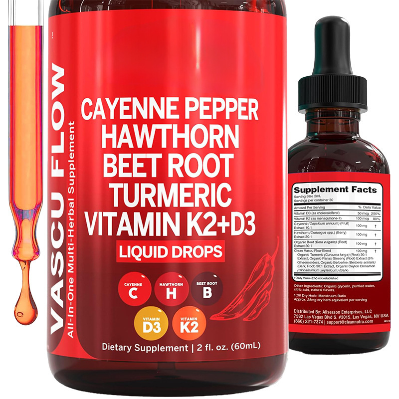 60ML Cayenne Peperdruppels, vl - Vitamin D3 K2 Drop recensie en prijs