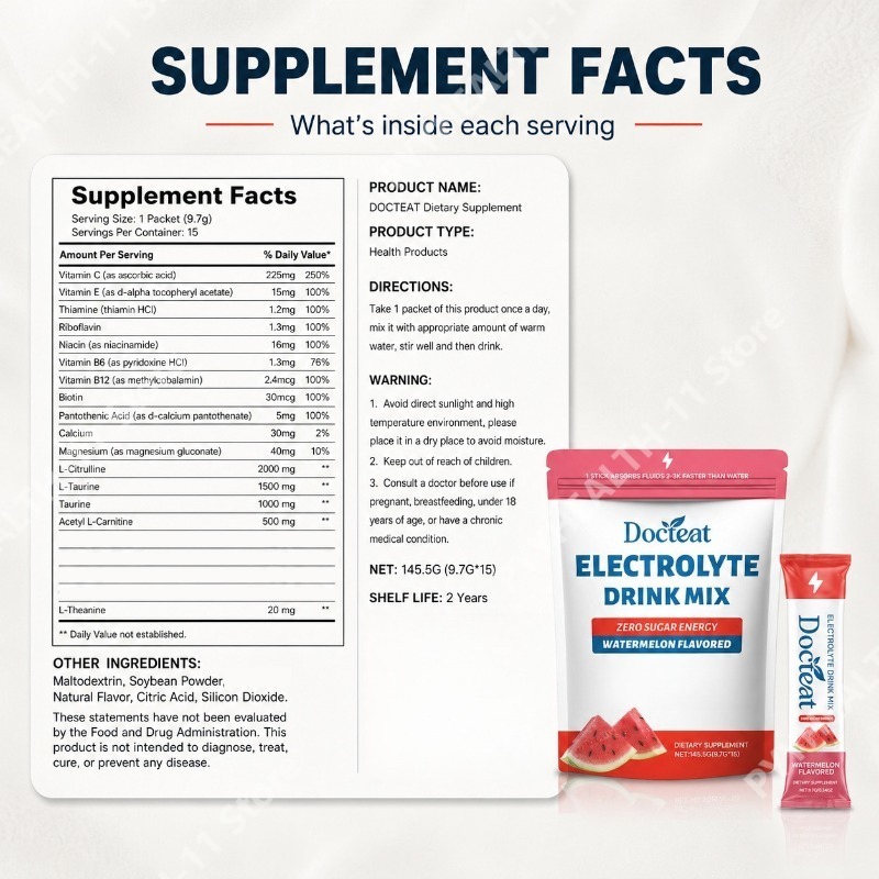 Watermeloen Elektrolyten Drink - Electrolyte Powder Pack recensie en prijs