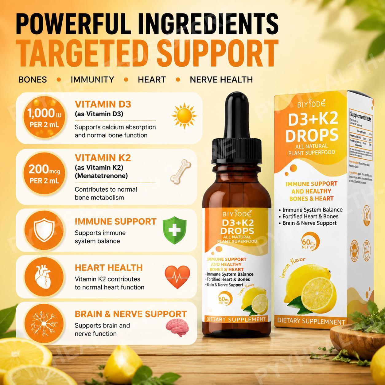 BIYODE Vitamine D3 K2 Vloeibar - Vitamin D3 K2 Drop recensie en prijs