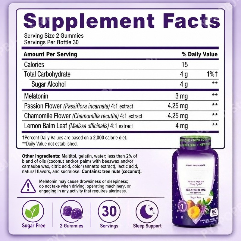 Slaap Gummies met Melatonine 3 - Melatonin Sleep Gummy recensie en prijs