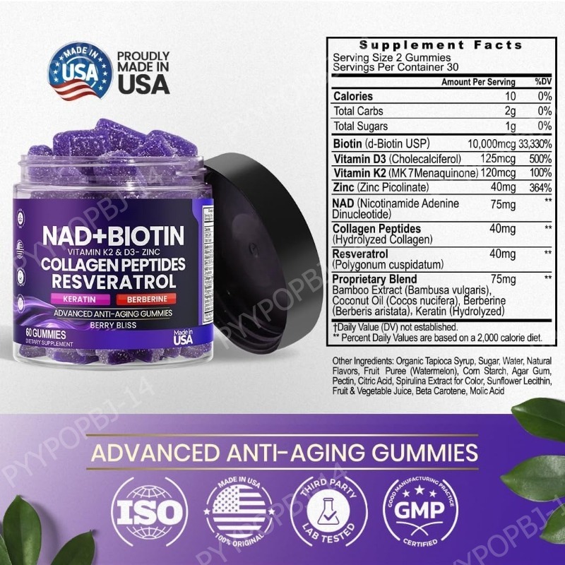 Biotine Collageen Gummies met  - Vitamin D3 K2 Drop recensie en prijs