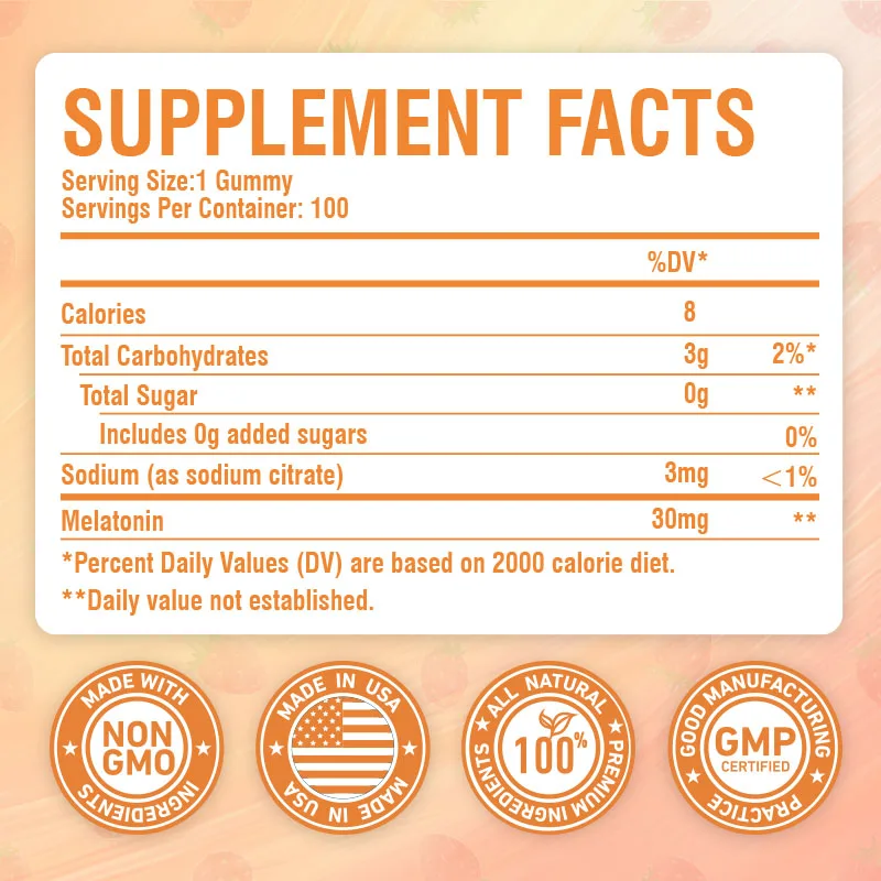 Melatonine 30 mg - kalmeert de - Melatonin Sleep Gummy recensie en prijs
