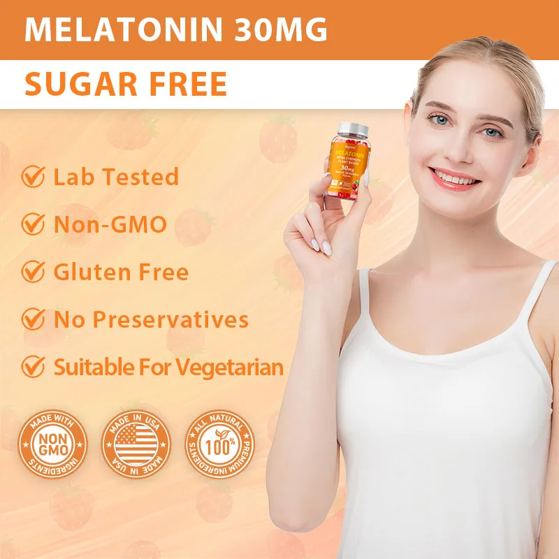 Melatonine 30 mg - kalmeert de - Melatonin Sleep Gummy recensie en prijs