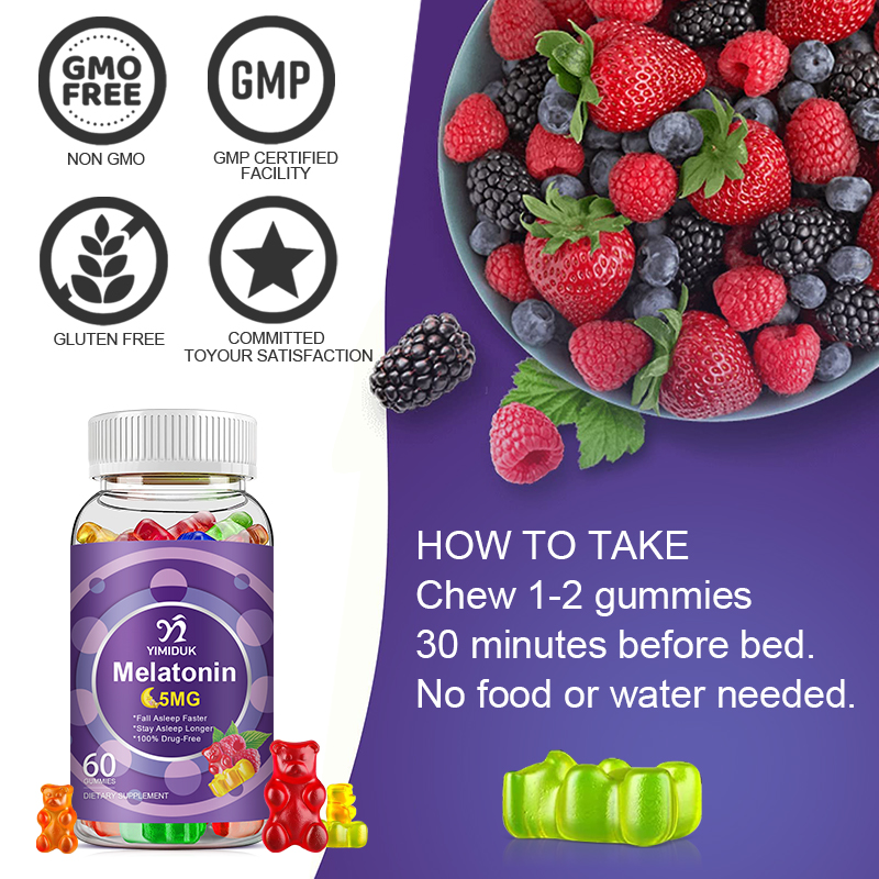 Melatonine Gummies 5mg, ter on - Melatonin Sleep Gummy recensie en prijs