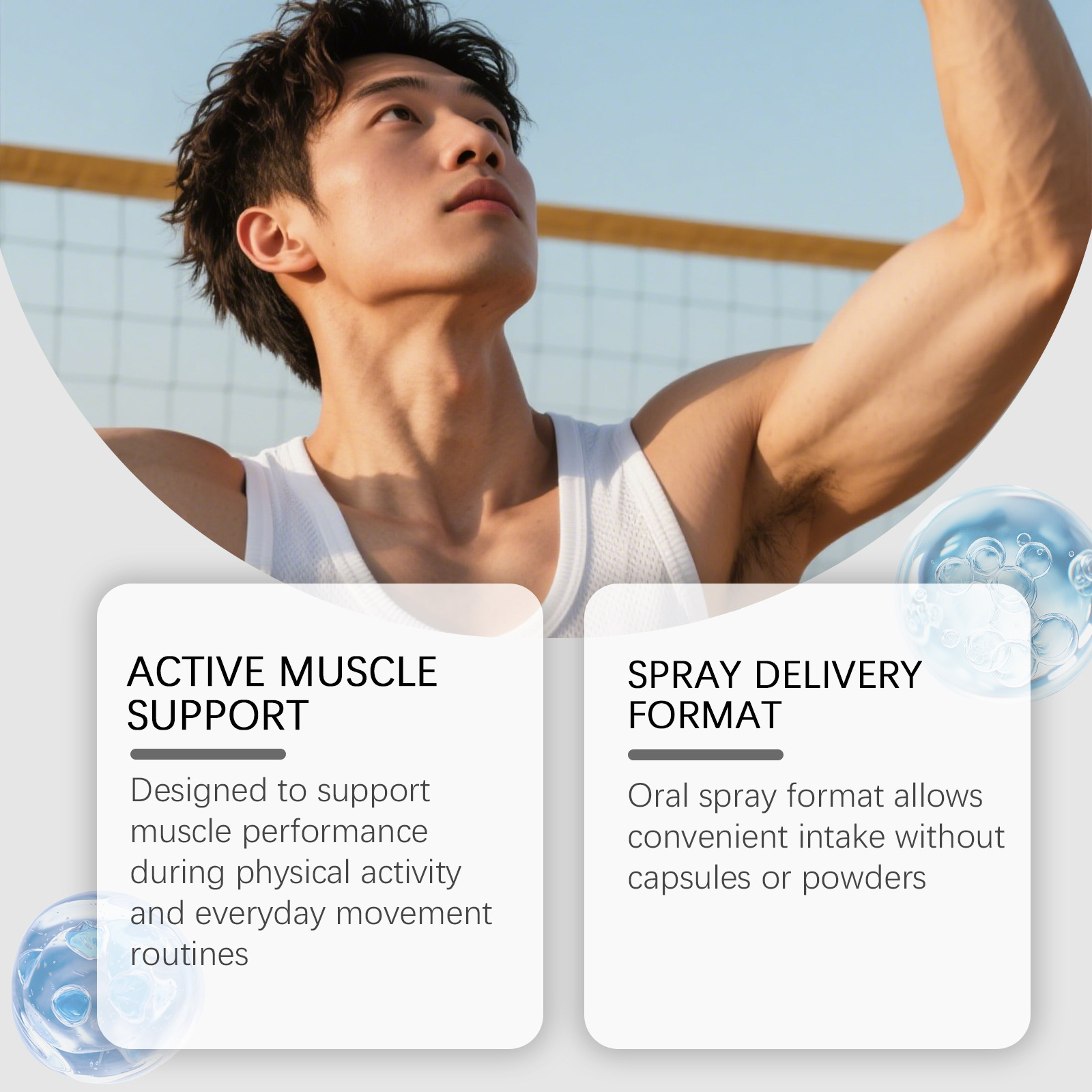 Spiergroei Spray Verbetert de  - Fitness Nutrition Energy recensie en prijs