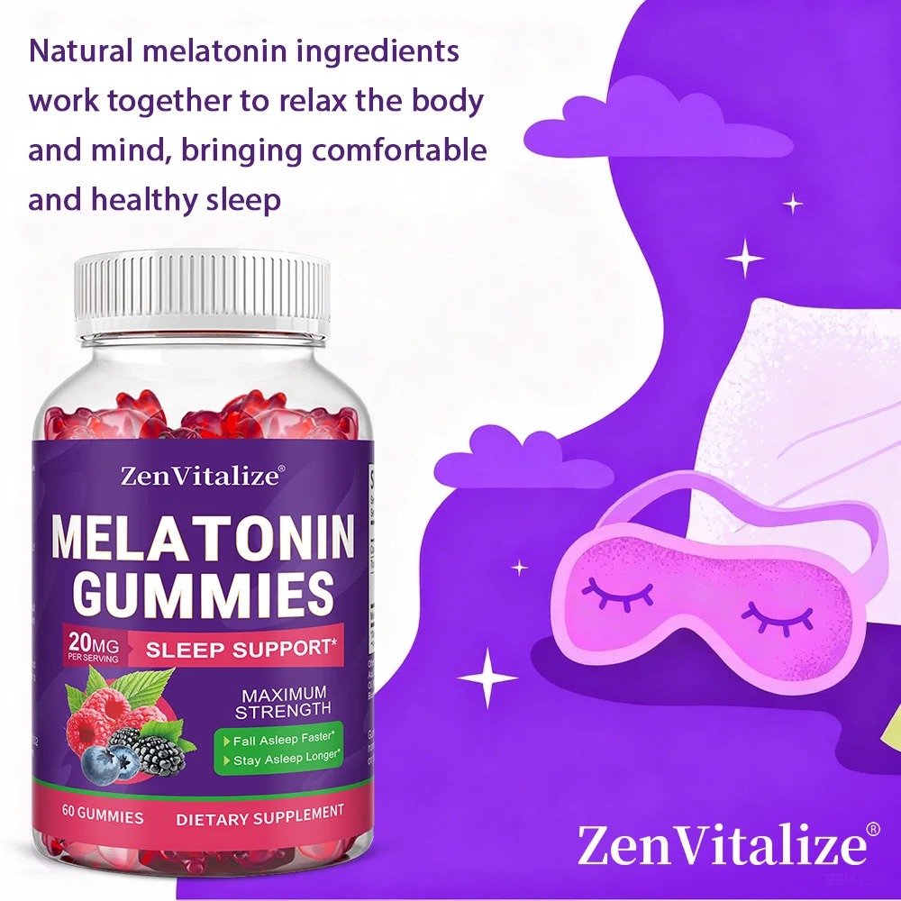 Melatonine gummies voor volwas - Melatonin Sleep Gummy recensie en prijs