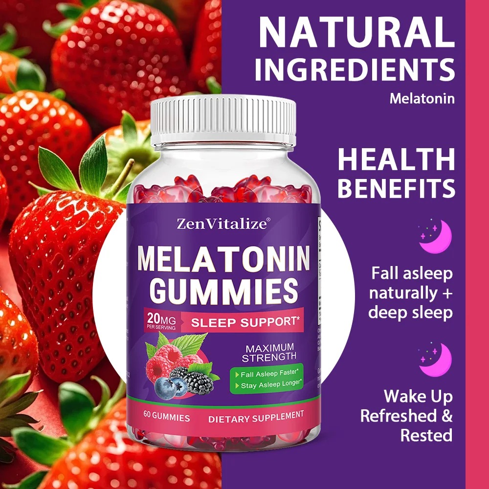 Melatonine gummies voor volwas - Melatonin Sleep Gummy recensie en prijs