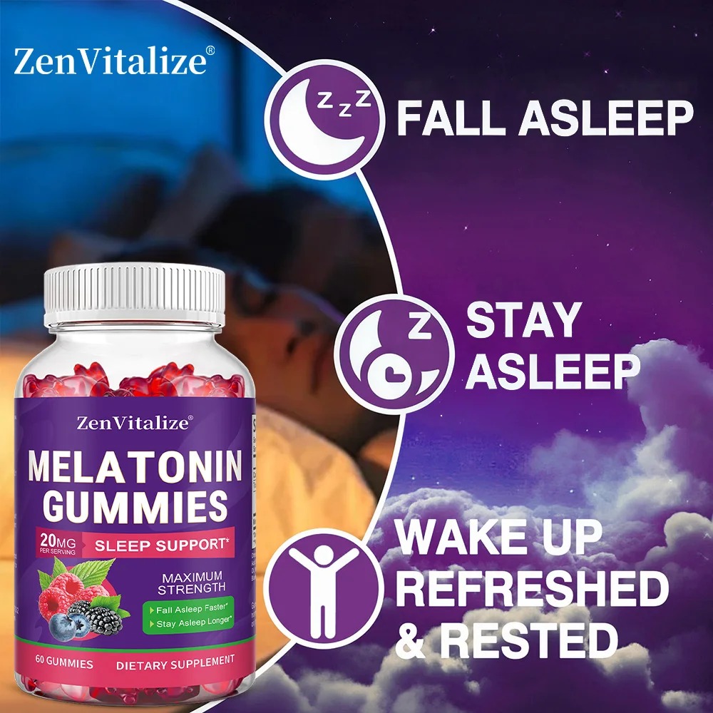 Melatonine gummies voor volwas - Melatonin Sleep Gummy recensie en prijs