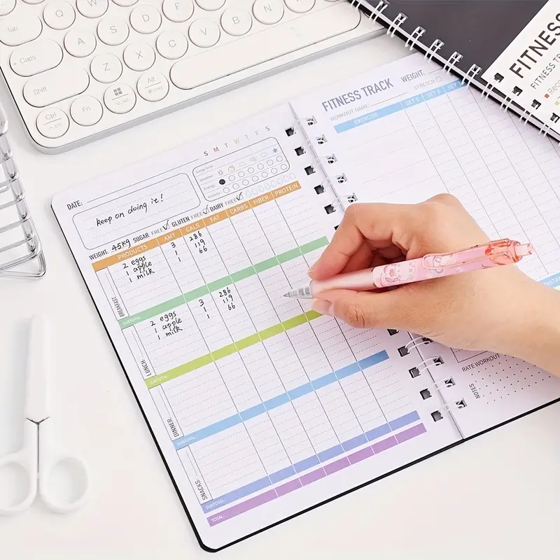 Fitnessdagboek Notitieboekje D - Nutrition Fitness Plan recensie en prijs