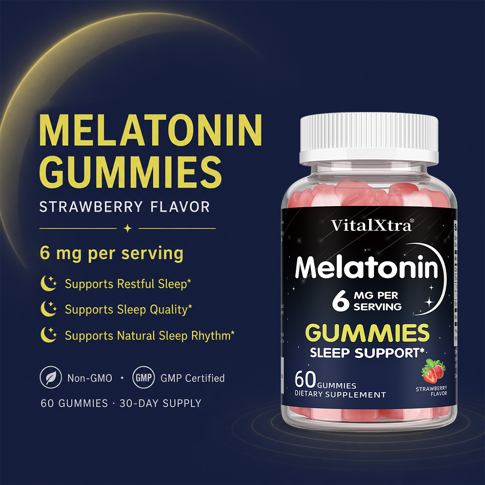 Melatonine Gummies 6mg, Natuur - Melatonin Sleep Gummy recensie en prijs