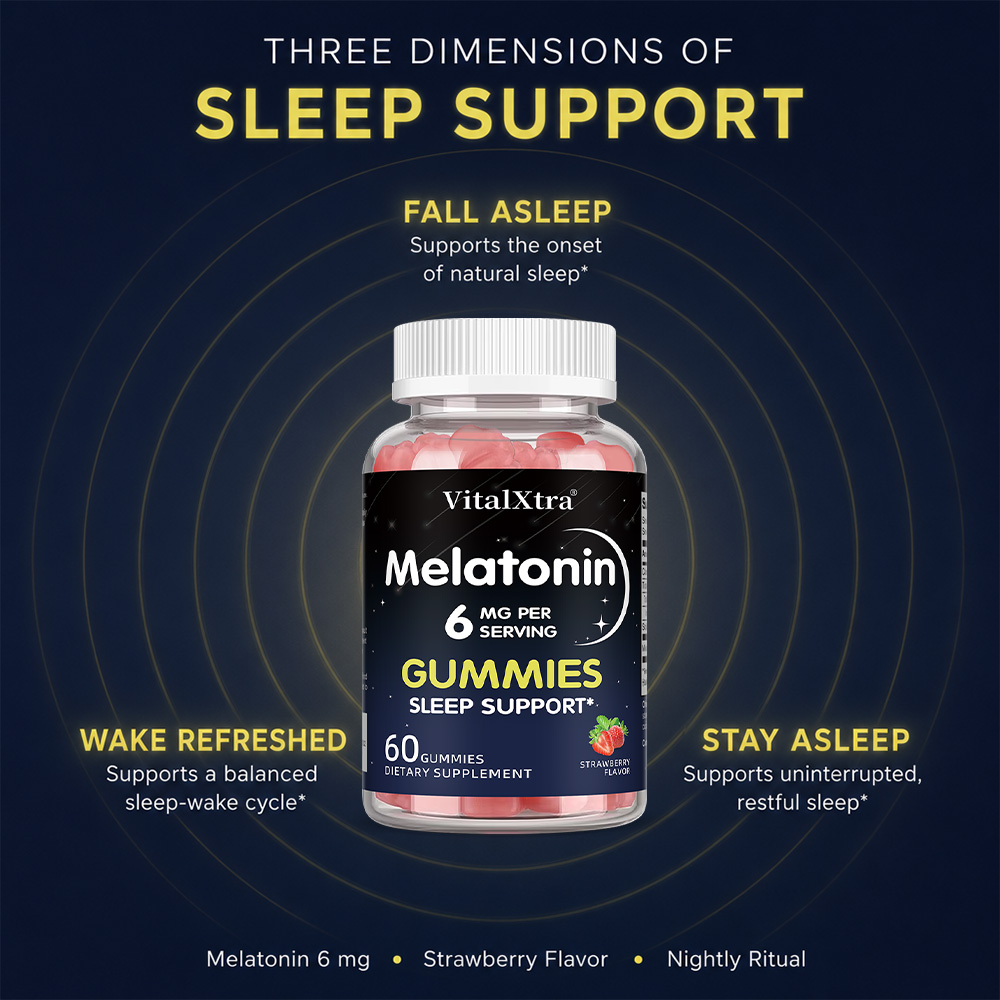 Melatonine Gummies 6mg, Natuur - Melatonin Sleep Gummy recensie en prijs