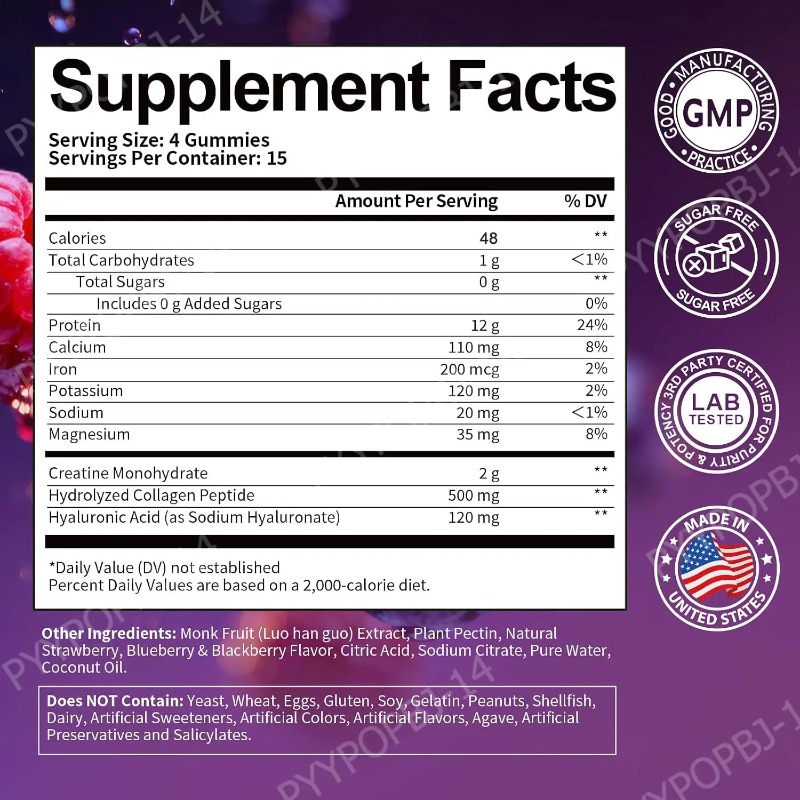 Eiwit Gummies met Wei Creatine - Fitness Nutrition Energy recensie en prijs