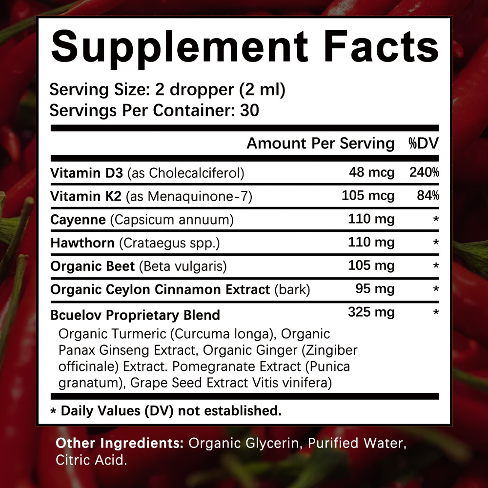 Cayennepeperdruppels Supplemen - Vitamin D3 K2 Drop recensie en prijs