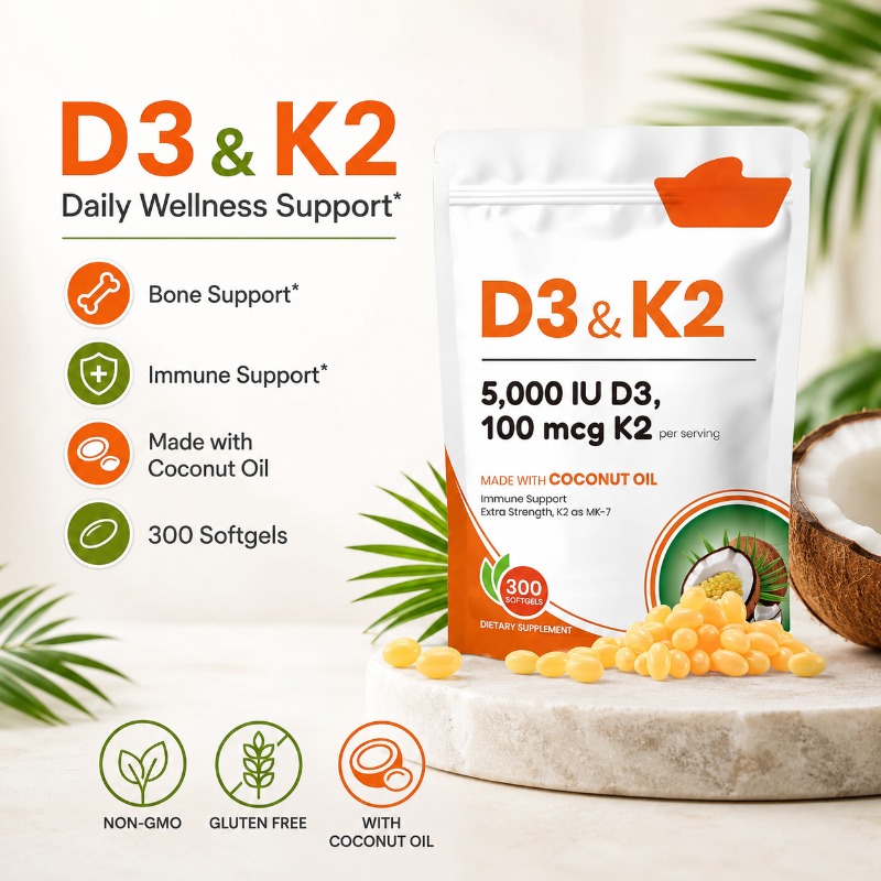 Vitamine D3 K2 Softgels met Ko - Vitamin D3 K2 Drop recensie en prijs