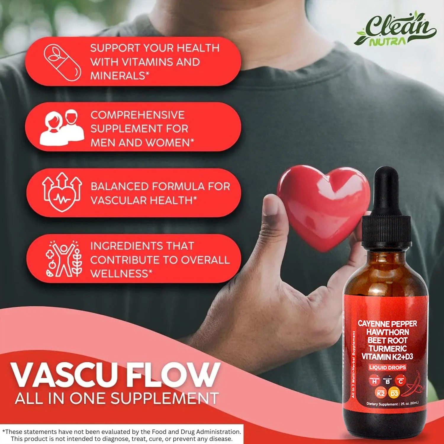 Cayennepeperdruppels, natuurli - Vitamin D3 K2 Drop recensie en prijs