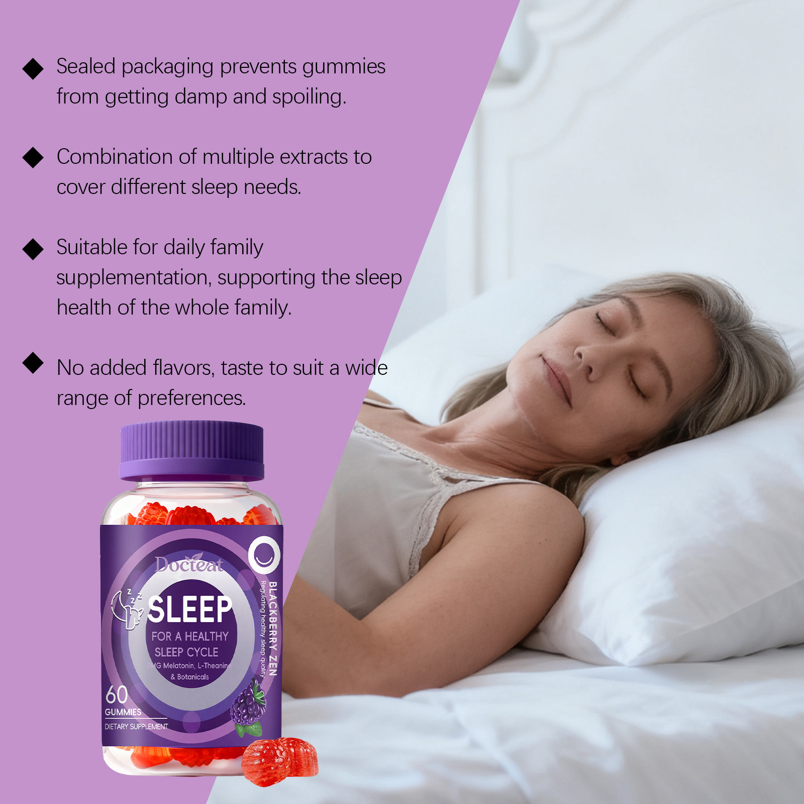 Slaapgummies met melatonine +  - Melatonin Sleep Gummy recensie en prijs