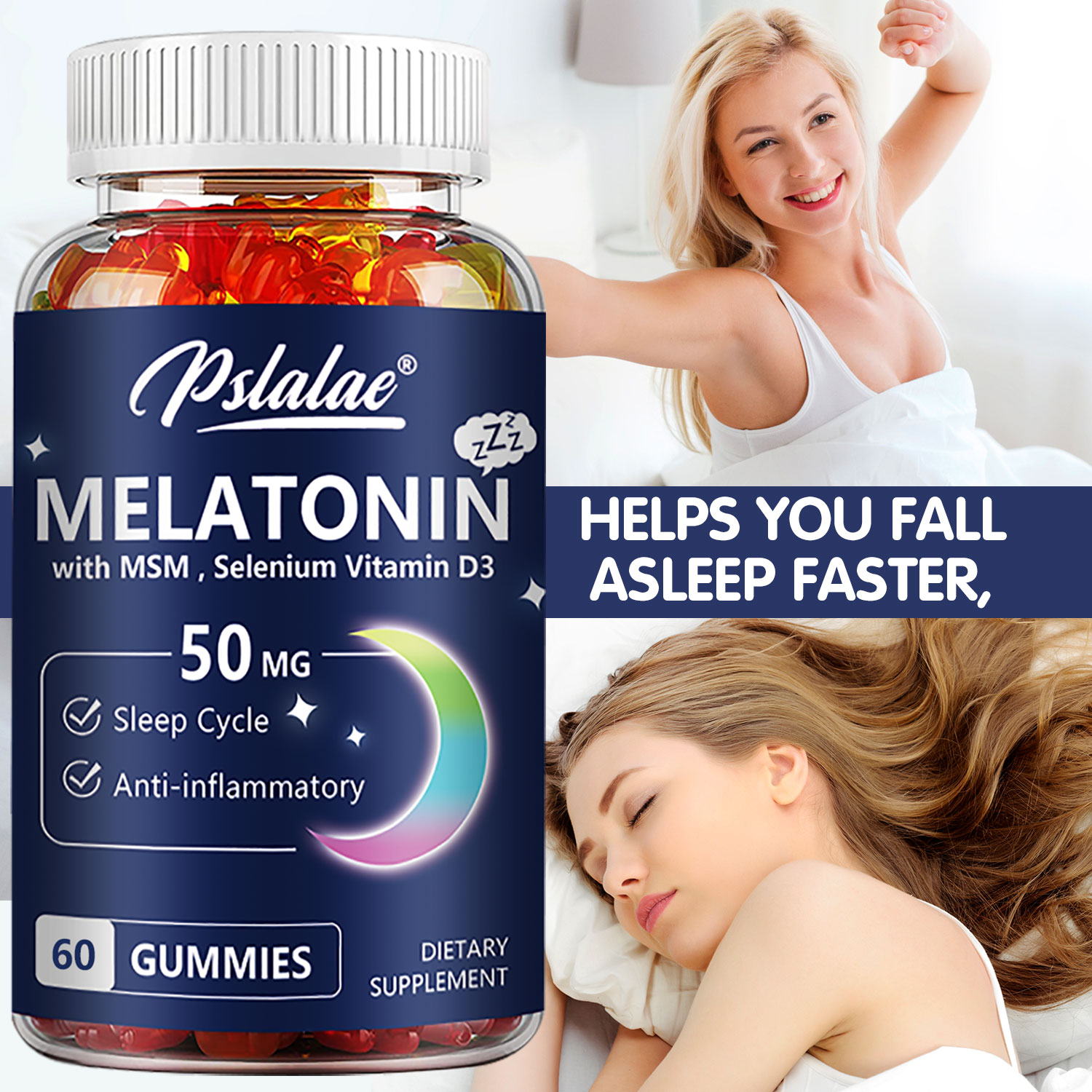 Melatonine Gummies 50 mg - Ang - Melatonin Sleep Gummy recensie en prijs